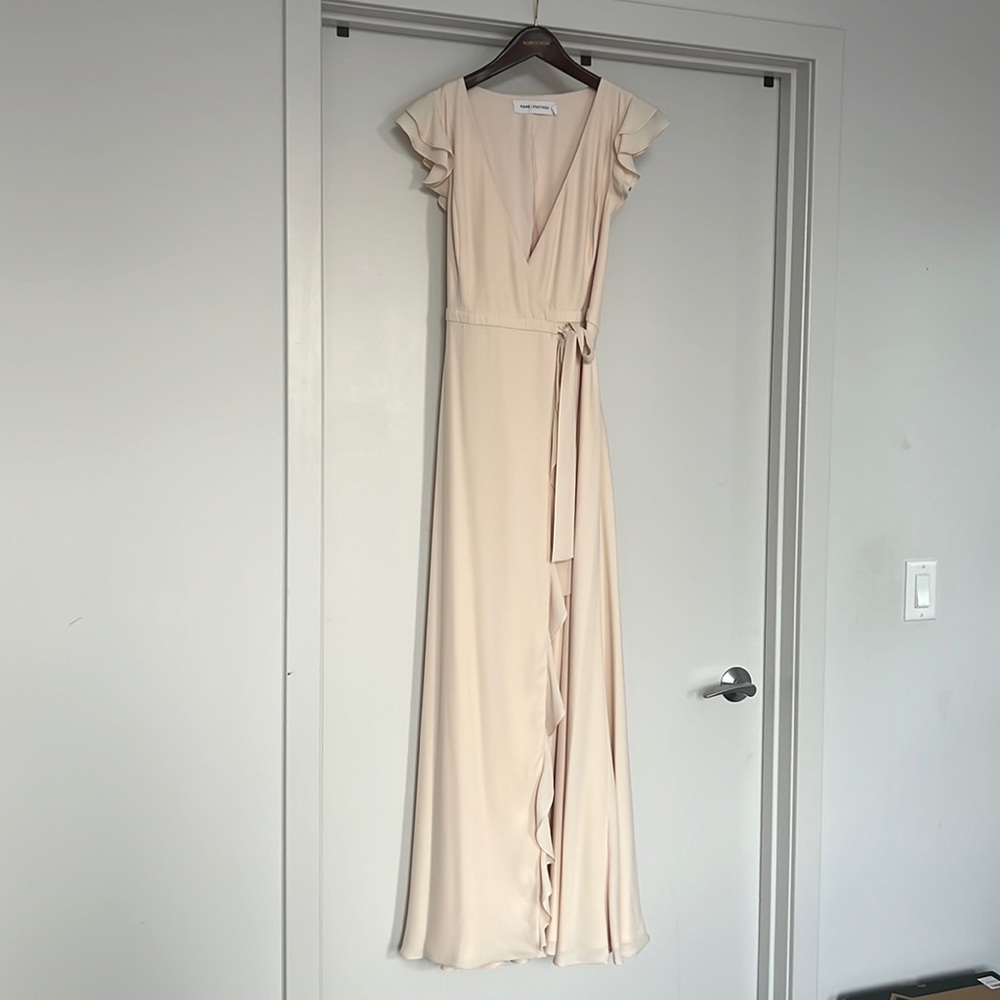 Champagne maxi formal dress